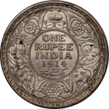 India-British 1914 Rupee aUNC