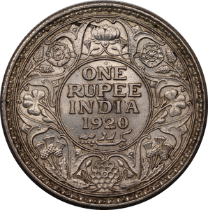 India-British 1920 Rupee gEF