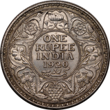 India-British 1920 Rupee gEF