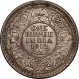 India-British 1912 Rupee EF