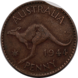 1944 Penny Clipped Planchet Fine