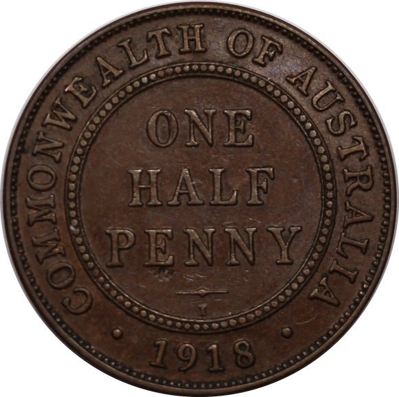 1918I Halfpenny gVF