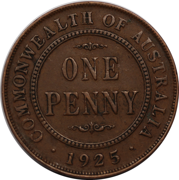 1925 Penny Fine (w/ verdigris spot on Obverse)