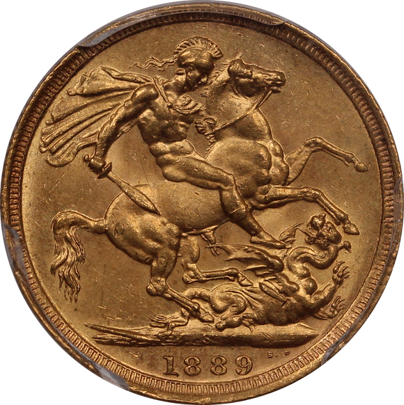 1889 Sydney Sovereign PCGS MS61 ex RBA