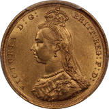 1889 Sydney Sovereign PCGS MS61 ex RBA