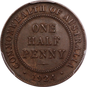 1924 Halfpenny MS62BN