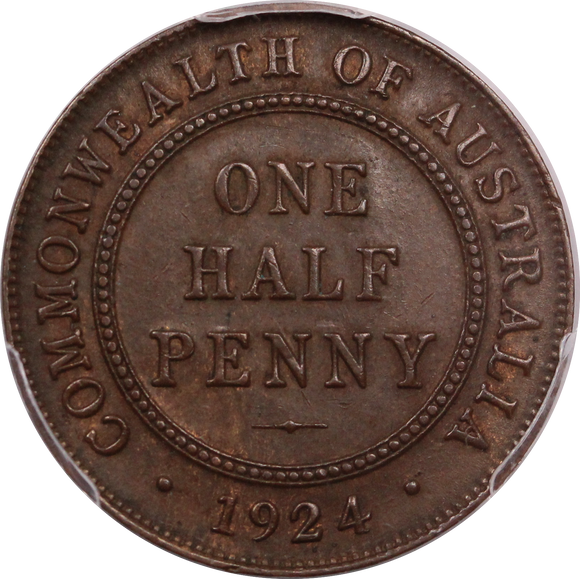 1924 Halfpenny MS62BN