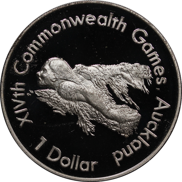 NZ 1989 Commonwealth Dollar Proof