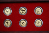 1996-2007 Series I Lunar 1/20oz Gold Coin Set (12 in Case)