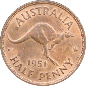 1951PL Halfpenny UNC