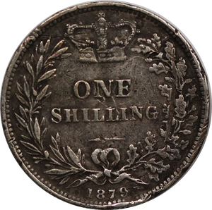 GB 1879 Shilling VG