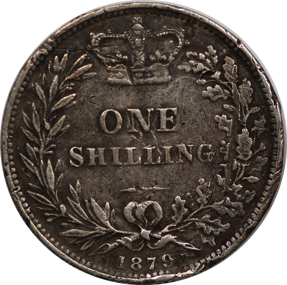 GB 1879 Shilling VG