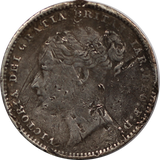 GB 1879 Shilling VG