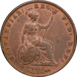 GB 1857 Halfpenny EF