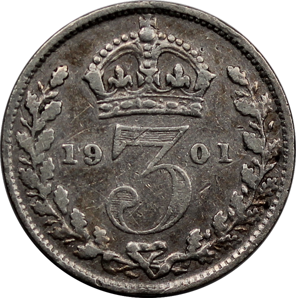 GB 1901 Threepence gFine