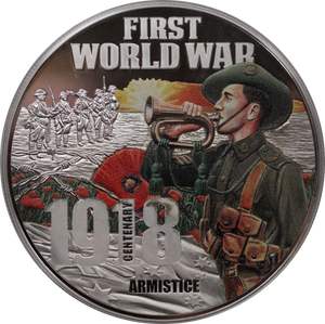 2018 $10 WWI Armistice 5oz Silver Proof