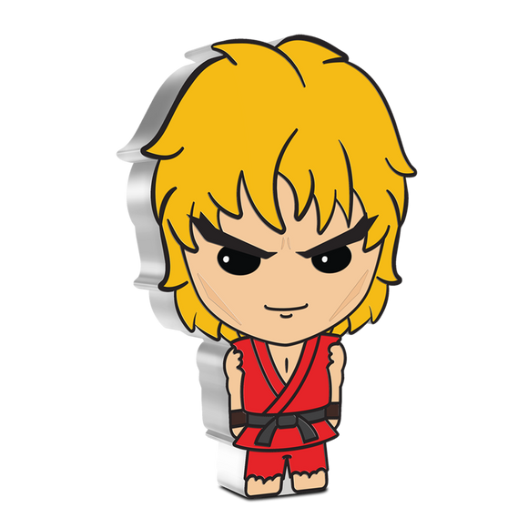 2021 Chibi Coin – Street Fighter - Ken Masters 1oz Silver Coin