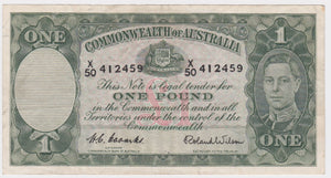 One Pound 1952 Coombs/Wilson Fine