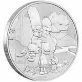 2021 The Simpsons Family 1oz Silver in Card