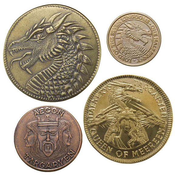 Game of Thrones House Targaryen 4-coin sets