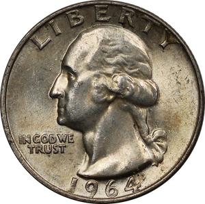 1964 Quarter Dollar EF