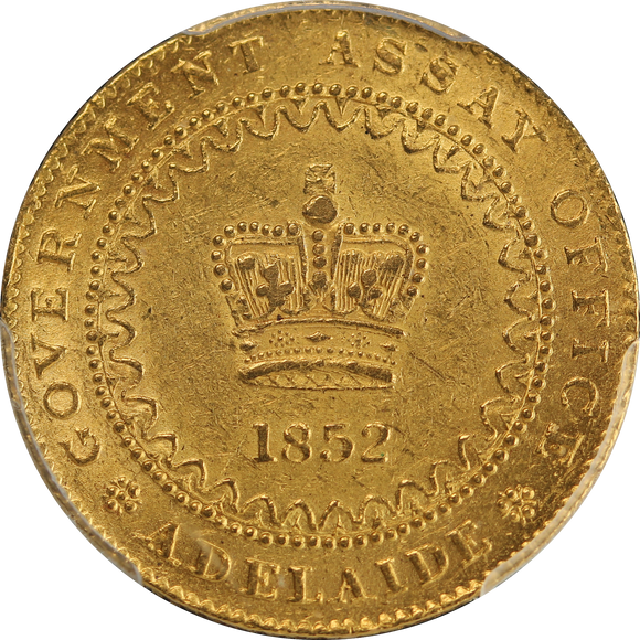 1852 Adelaide Pound Type II MS61