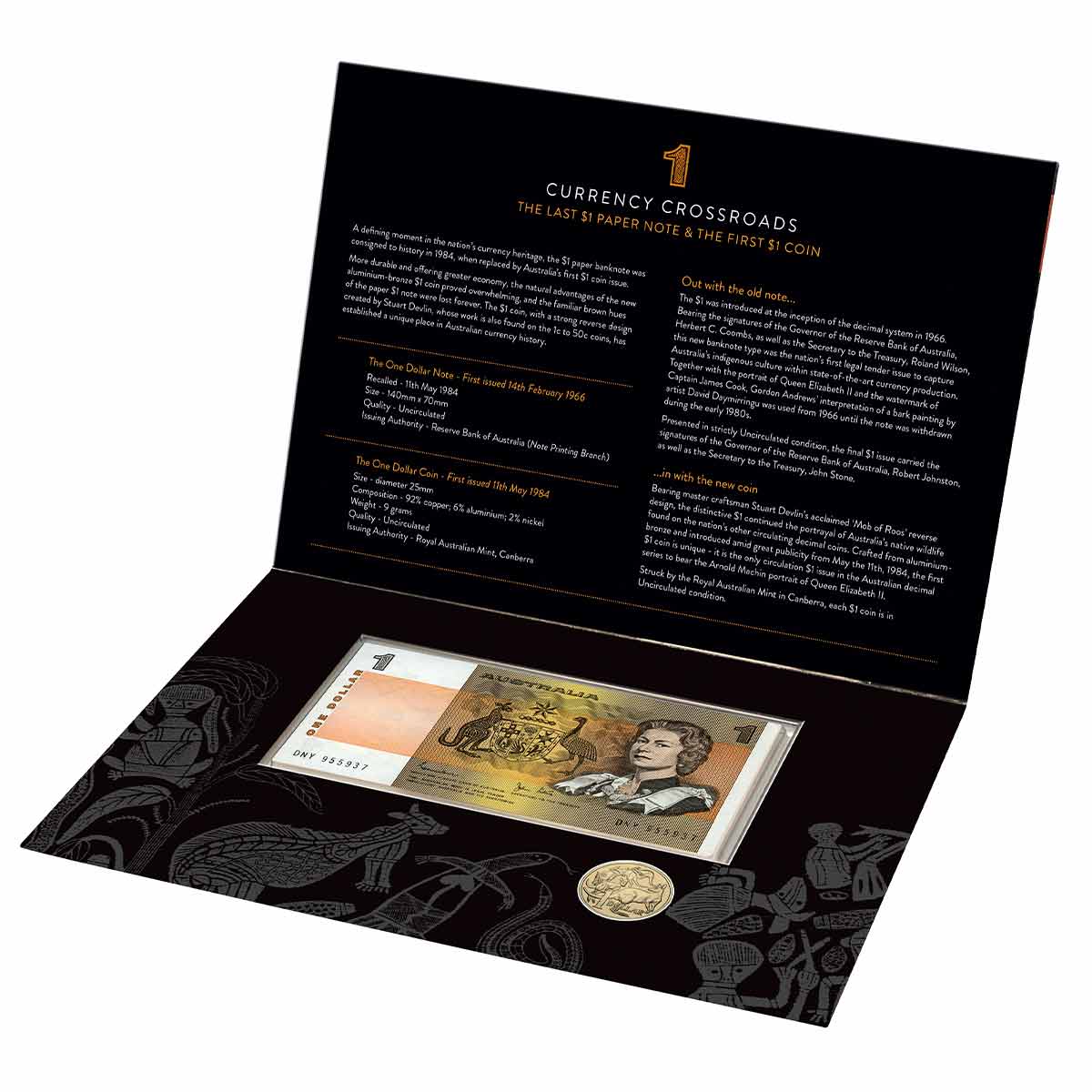 $1 Last Note & First Coin Pack Uncirculated – Thompsons Coins
