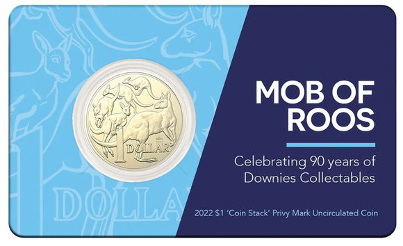 2022 Downies 90th Anniversary $1 Coin Stack Privymark Coin Pack