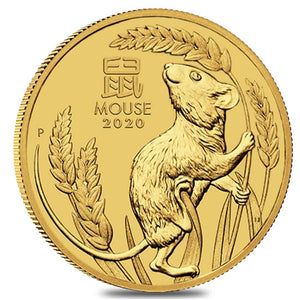 2020 1/20oz Gold Year of the Mouse Bullion Coin