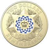 2019 Police Remembrance $2 Coin in Card