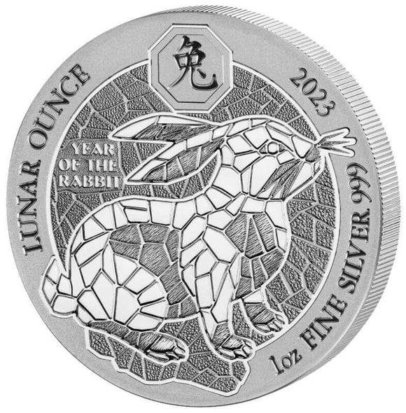 2023 Rwanda Year of the Rabbit 1oz Silver Coin