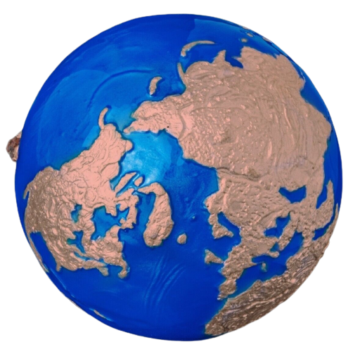 2022 $5 Endangered Earth Sphere Rose Gold Plated 3oz Silver Coin ...