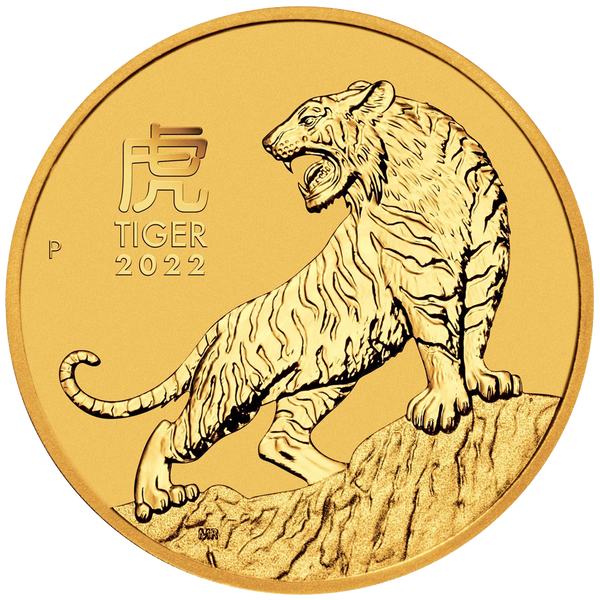 2022 1/20oz Gold Year of the Tiger Bullion Coin – Thompsons Coins