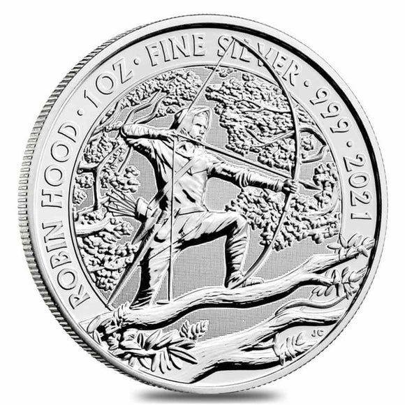 GB 2021 Robin Hood 1oz Silver Coin