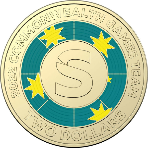 2022 Commonwealth Games 'S' $2 Individual Coin