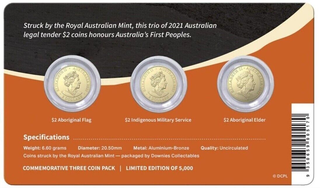 First Nations 2021 $2 Uncirculated 3-Coin Set – Thompsons Coins