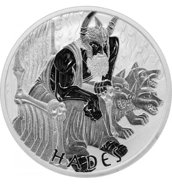 2021 Gods of Olympus Hades 1oz Silver Coin