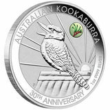 2020 Perth ANDA 30th Anniversary Kookaburra 1oz Kangaroo Paw Privy Mark