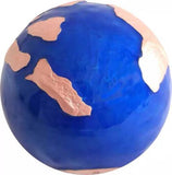 2022 Blue Earth Sphere Marble Barbados Pangea Rose Gold Plated 3oz Silver Coin