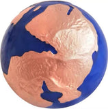 2022 Blue Earth Sphere Marble Barbados Pangea Rose Gold Plated 3oz Silver Coin