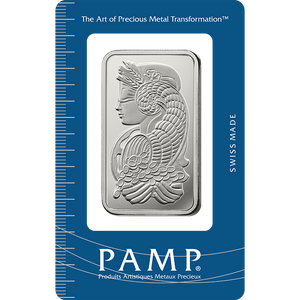 PAMP 1oz Silver Lady Fortuna Minted Bar