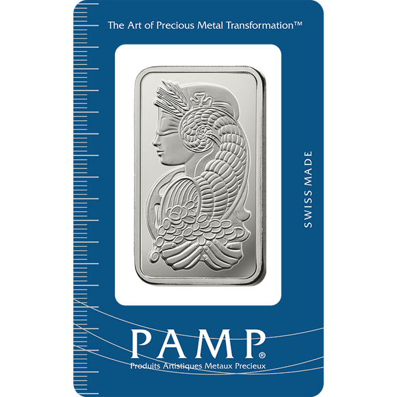 PAMP 1oz Silver Lady Fortuna Minted Bar