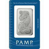 PAMP 1oz Silver Lady Fortuna Minted Bar